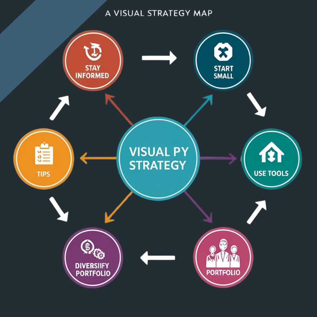 Strategy map showing essential tips for successful Smart Gold Trading online.