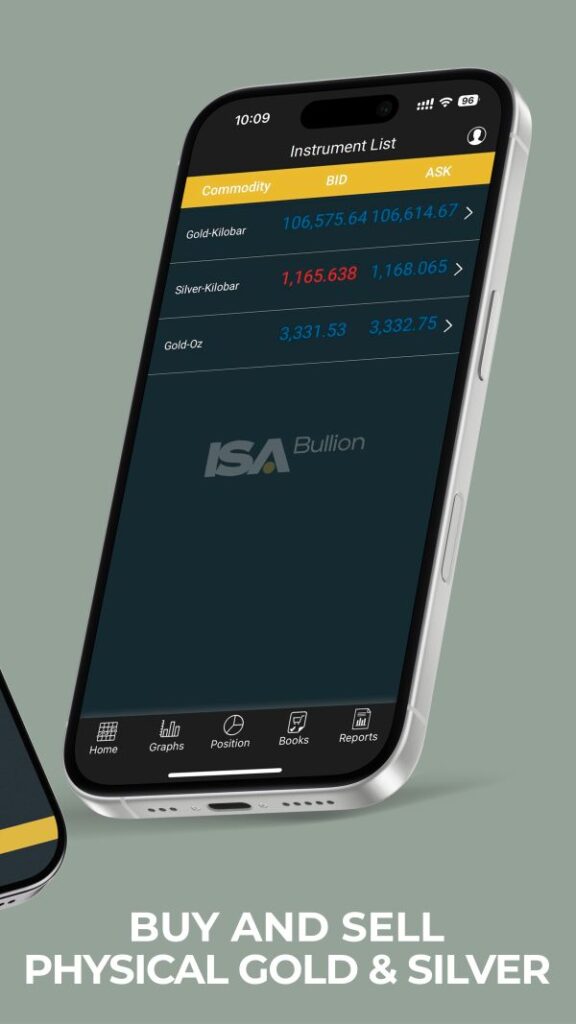 ISA Bullion trading platform