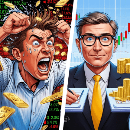 Visual showing smart vs. reactive strategies for those who buy gold during uncertainty.