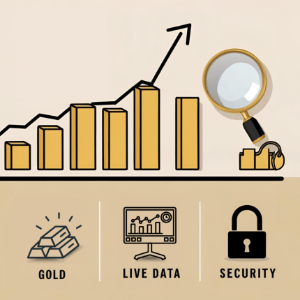 Visual guide to evaluating Where To Buy Gold based on live data, pricing, and transparency